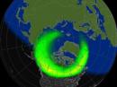 An SWPC animation predicts the probability of auroraral displays.